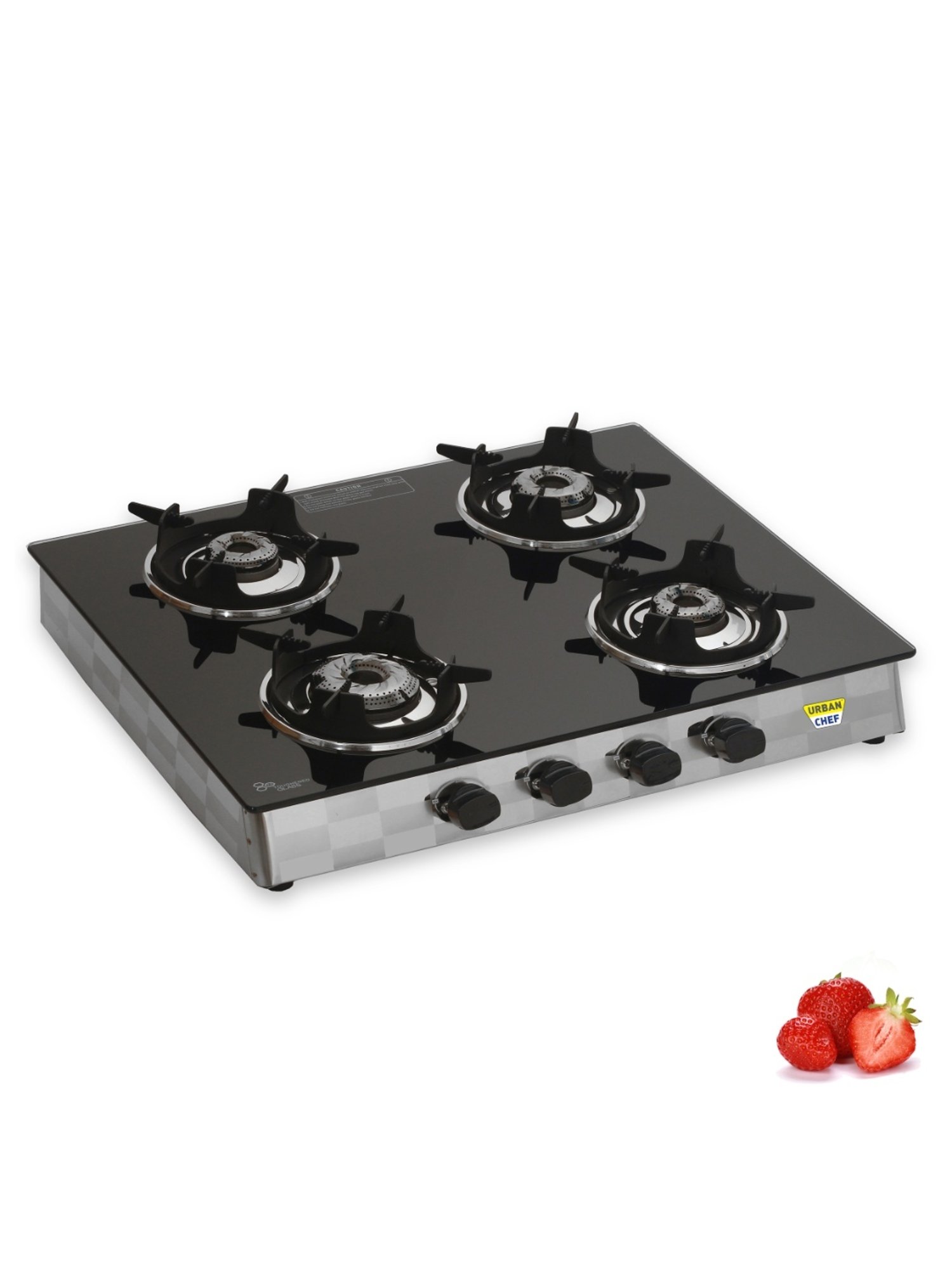 Urban Chef Gas Stove with 4 burners ( Black )