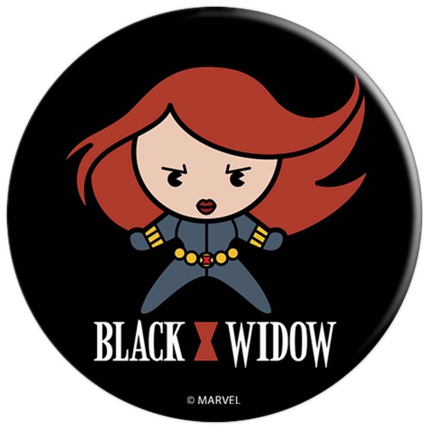 Marvel Black Widow Cute Kawaii Logo Stance PopSockets Grip and Stand for Phones and Tablets