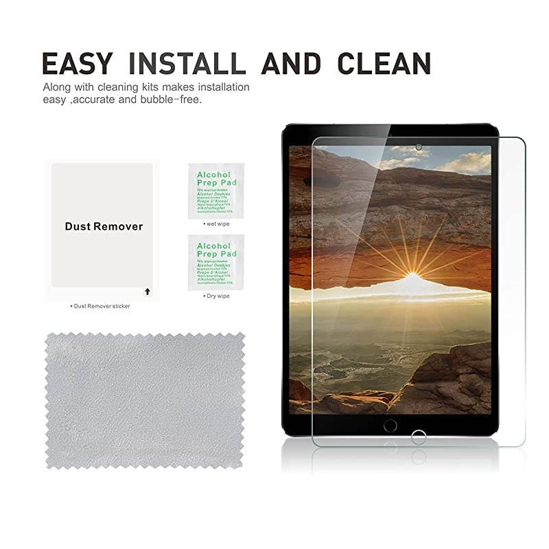 2 Pack New Screen Protector for iPad 8th Generation 102 inch 2020 Release iPad 7th Generation 2019 Clear Tempered Glass Film with AntiScratchHigh DefinitionBubble Free