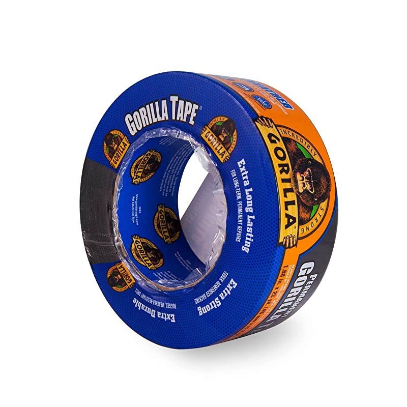 All Weather Outdoor Waterproof Duct Tape UV and Temperature Resistant 188quot x 25 yd Black Pack of 1