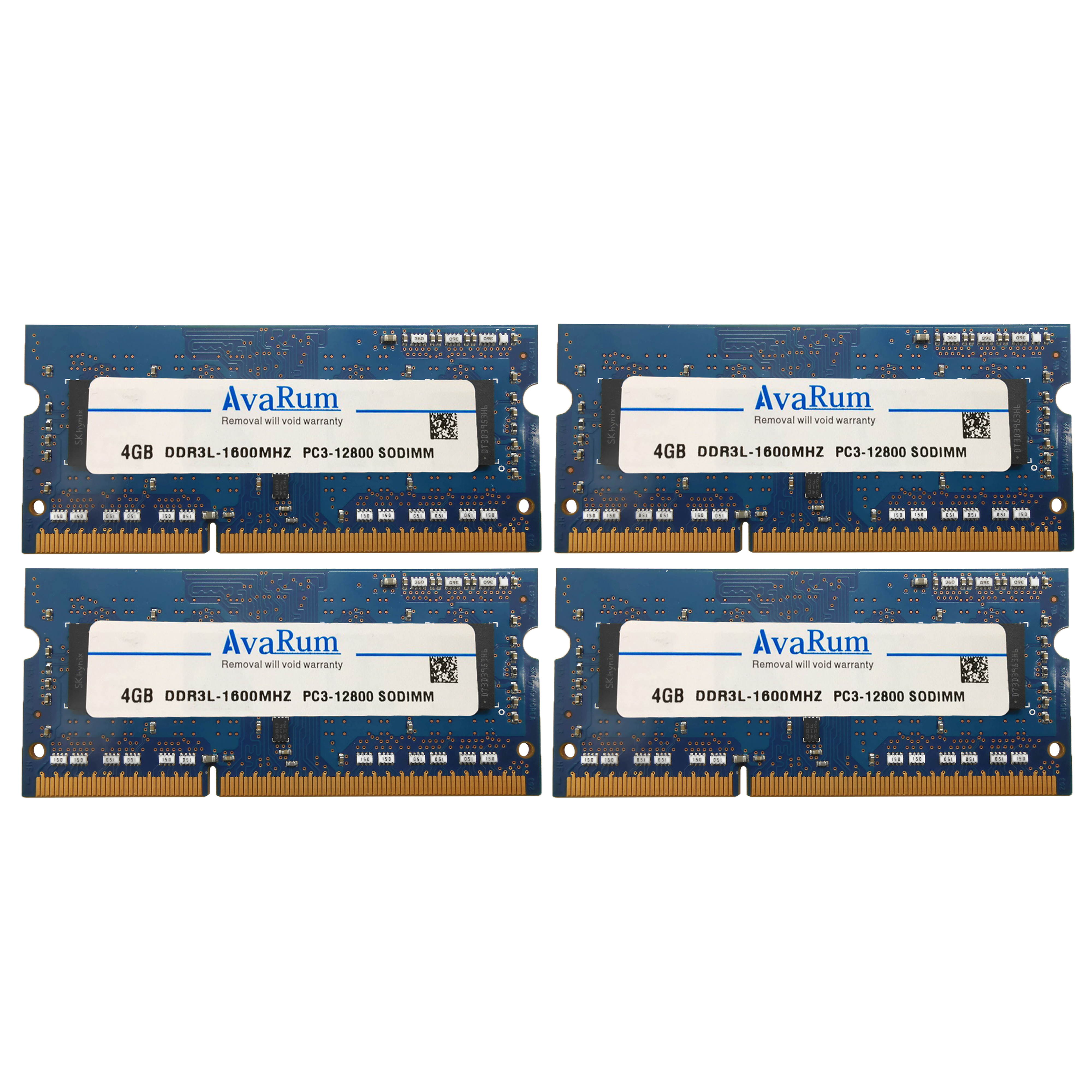 8GB (2X4GB) DDR3L-1600Mhz (PC3L 12800) SODIMM 1Rx8 Memory for Laptops by Avarum Ram