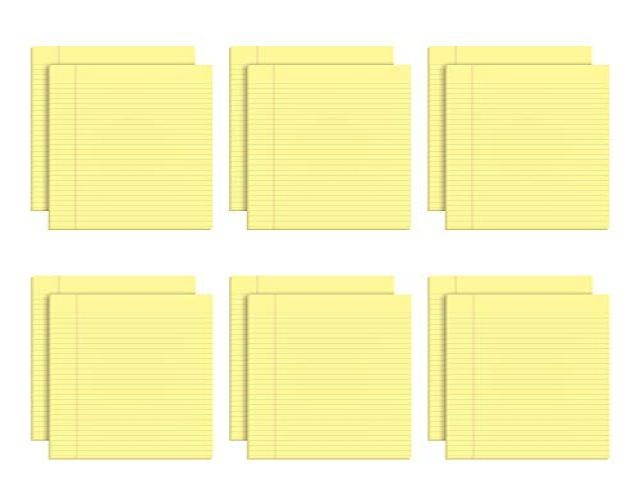 SKILCRAFT&reg; Steno Notebooks, 6" x 9", Legal/Wide Ruled, 160 Pages (80 Sheets), 100% Recycled, Green, Pack Of 6 (AbilityOne 7530-01-611-6427)