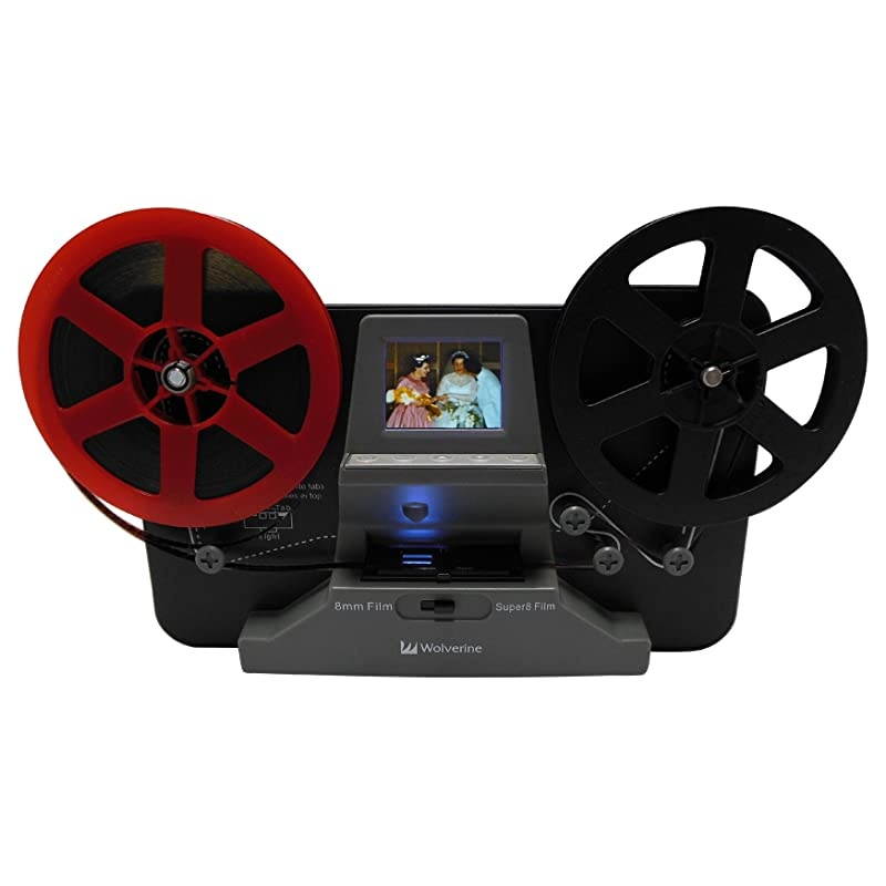 8mm and Super 8 Film Reel Converter Scanner to Convert Film into Digital Videos Frame by Frame Scanning to Convert 3 inch and 5 inch 8mm Super 8 Film reels into 720P Digital