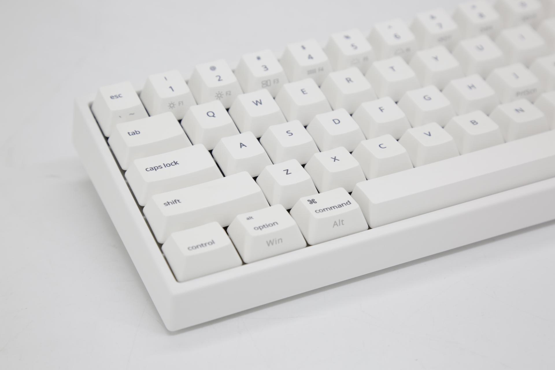 2, 60% Wired/Wireless Mechanical Keyboard (Kailh Box Brown Switch/White Case) - Full Keys Programmable - True RGB Backlit - Tap Arrow Keys - Double Shot PBT Keycaps - NKRO - 1900mAh Battery