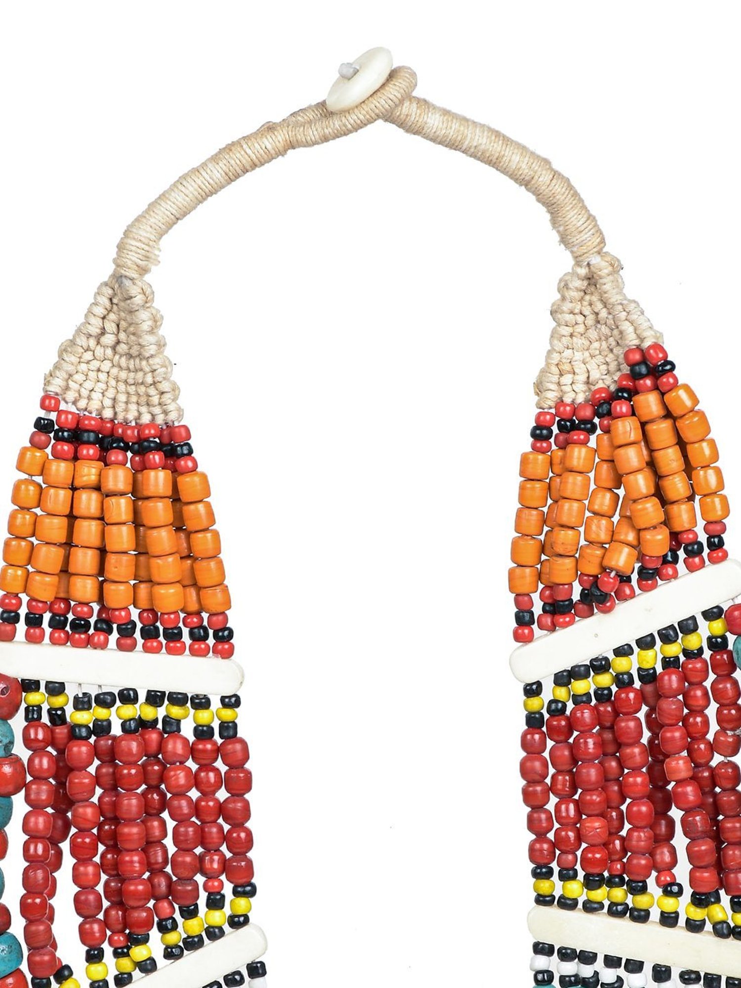 Imli Street Multicolor Vintage Naga Beaded Tribal Necklace