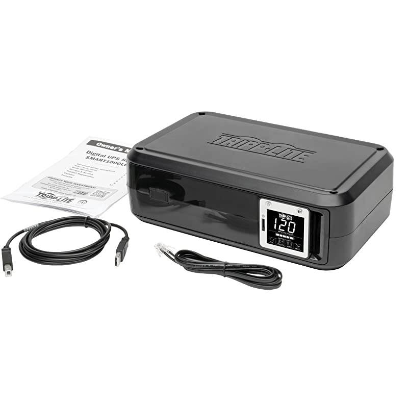 CP1000AVRLCD Intelligent LCD UPS System 1000VA600W 9 Outlets AVR MiniTower Black