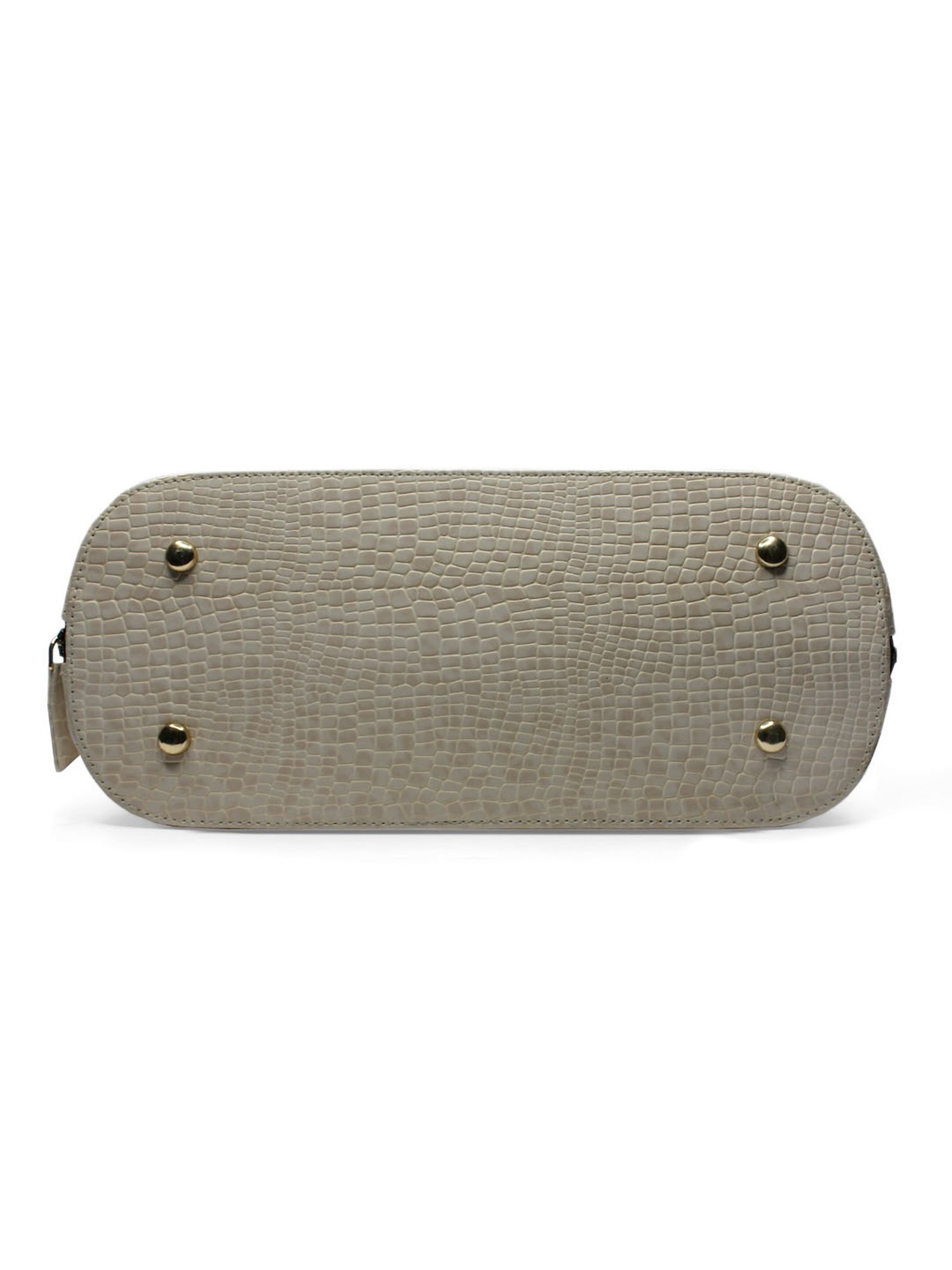 Modern Myth Beige Textured Medium Handbag