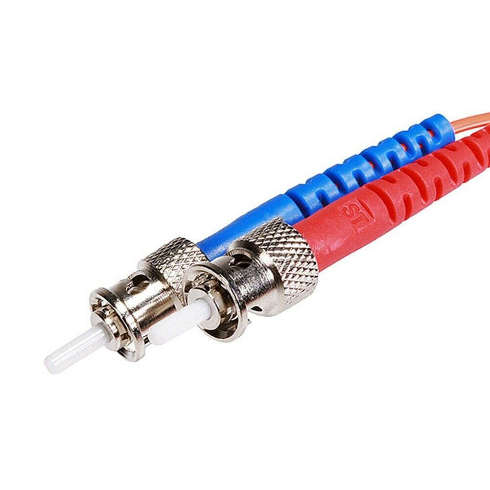 Monoprice OM4 Fiber Optic Cable - 15m (Meter) - LC/UPC-SC/UPC, Multi Mode, Duplex, 50/125 Type, 2.0mm, PVC