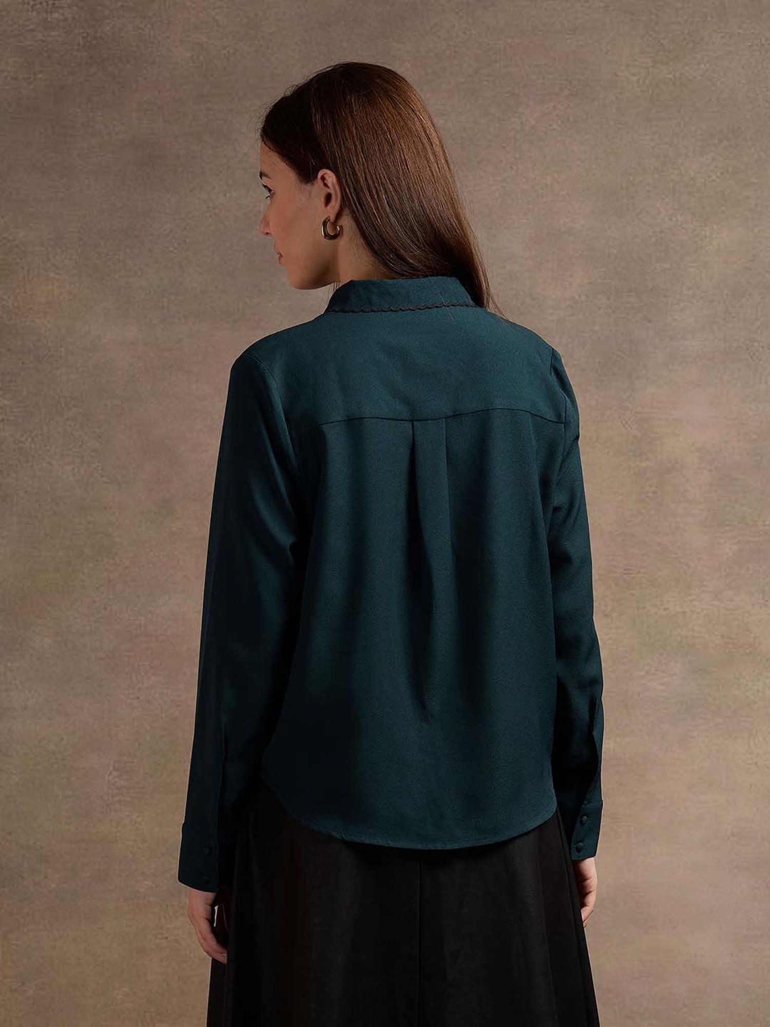 Annabelle by Pantaloons Black Polka Dots Shirt