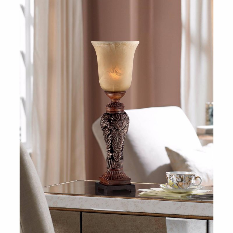 Double Bronze 24" High Console Lamp by Regency Hill