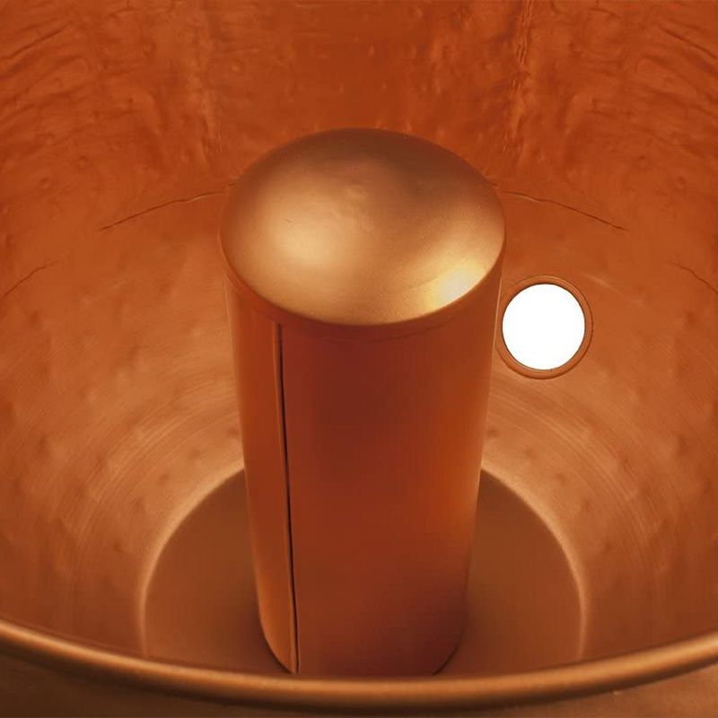 Liberty Garden Products Viper Steel Outdoor Garden Hose Holder Pot For Hoses Up To 100 Feet with Drainage Holes for Backyard, Garden, or Home, Bronze