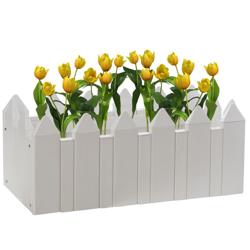 Gardenised Vinyl Planter Box Garden Bed Flower Pot