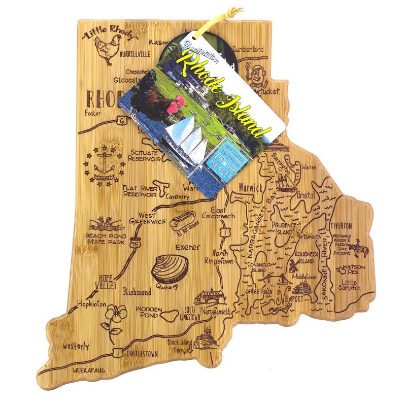 Totally Bamboo Destination Rhode Island Serving and Cutting Board