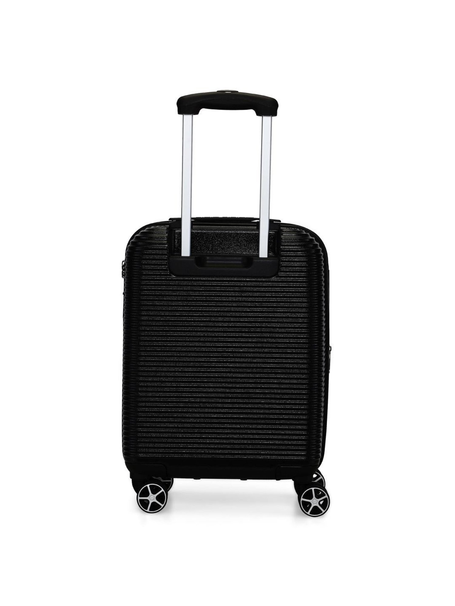Calvin Klein Avenue Black Textured Hard Cabin Trolley Bag - 52 cm