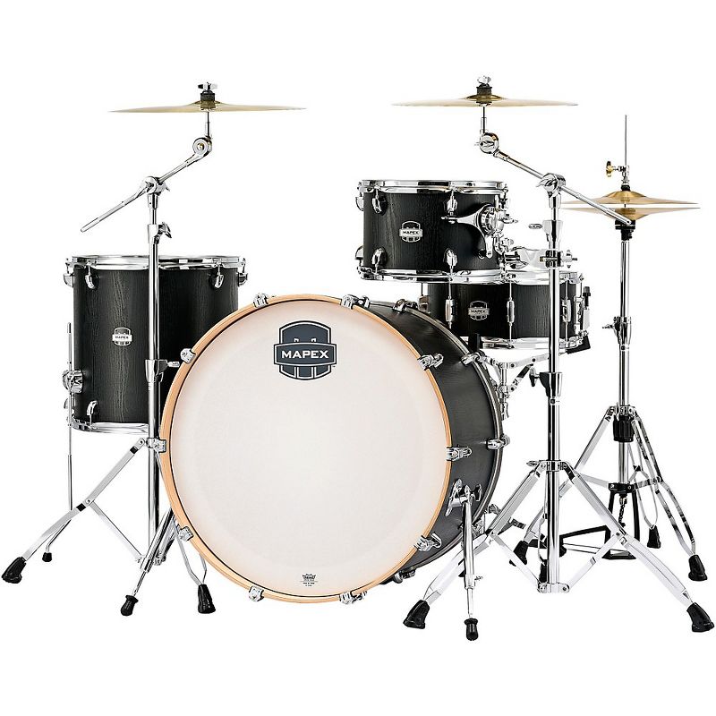 Pearl Export New Fusion 5-Piece Drum Set with Hardware Mirror Chrome