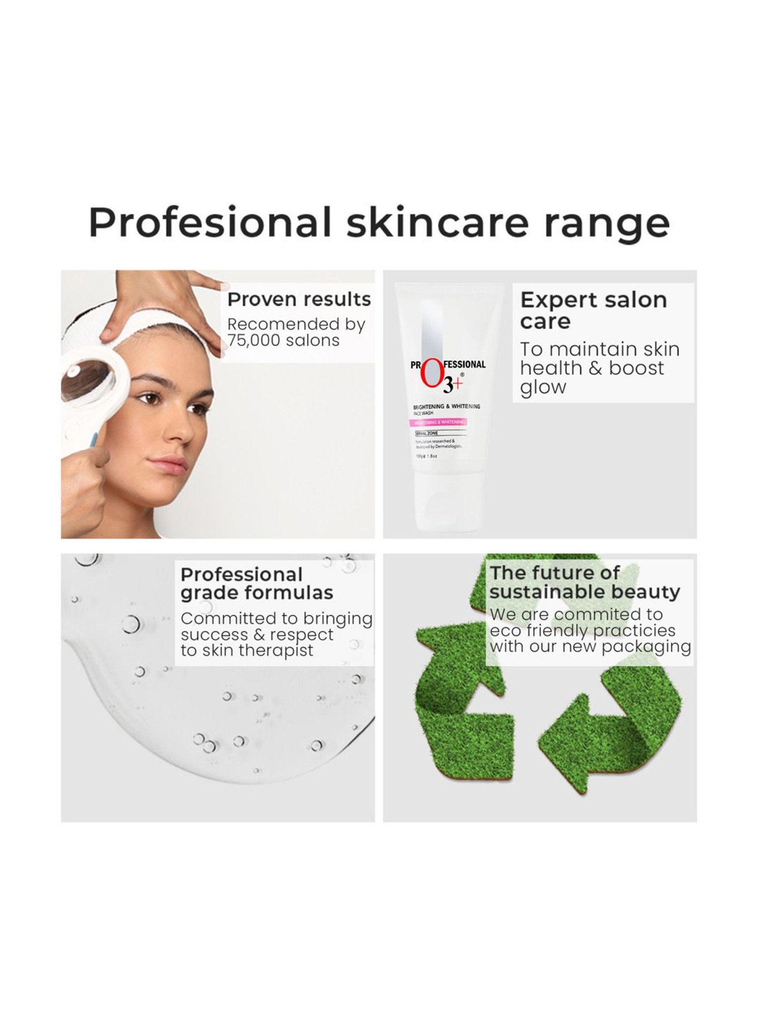 O3+ Brightening & Whitening Face Wash - 100 gm