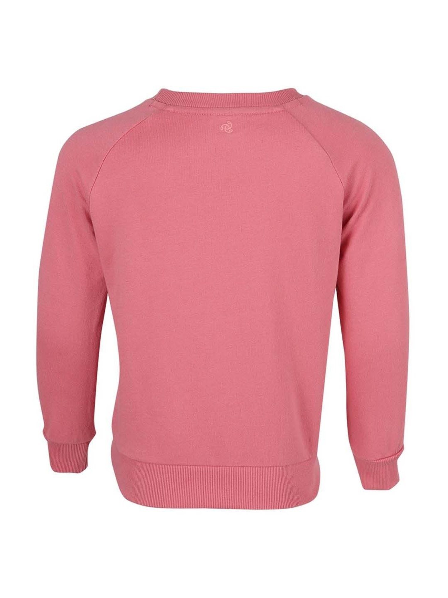 Jockey Kids Pink Cotton Regular Fit Sweatshirt
