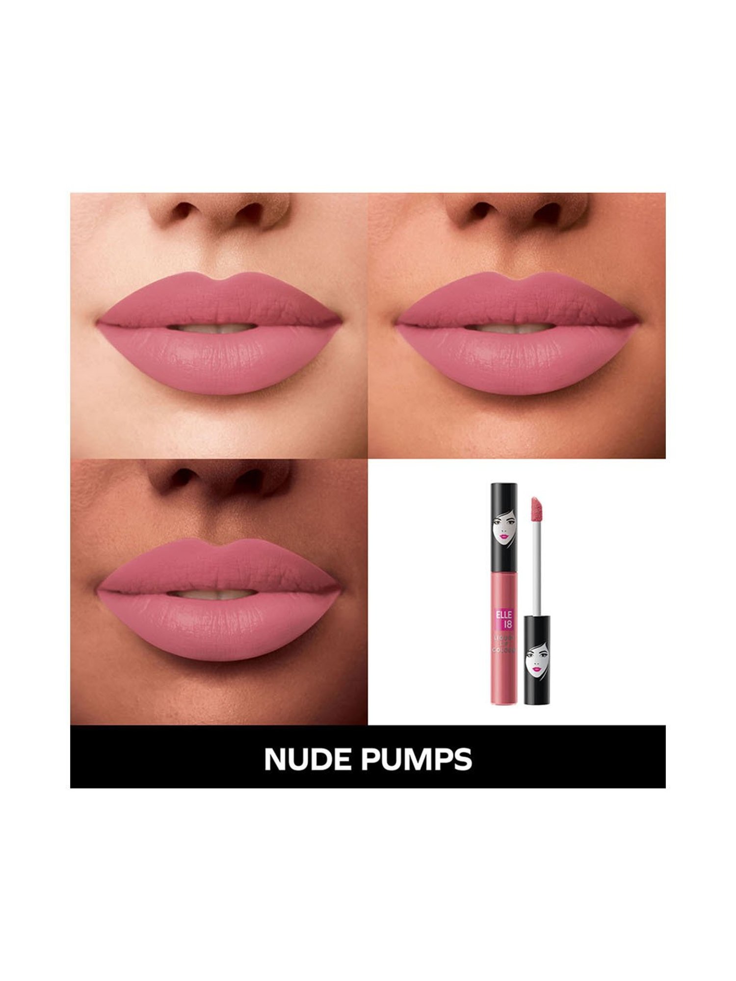 Elle 18 Liquid Lip Colour Nude Pump - 5.6 ml
