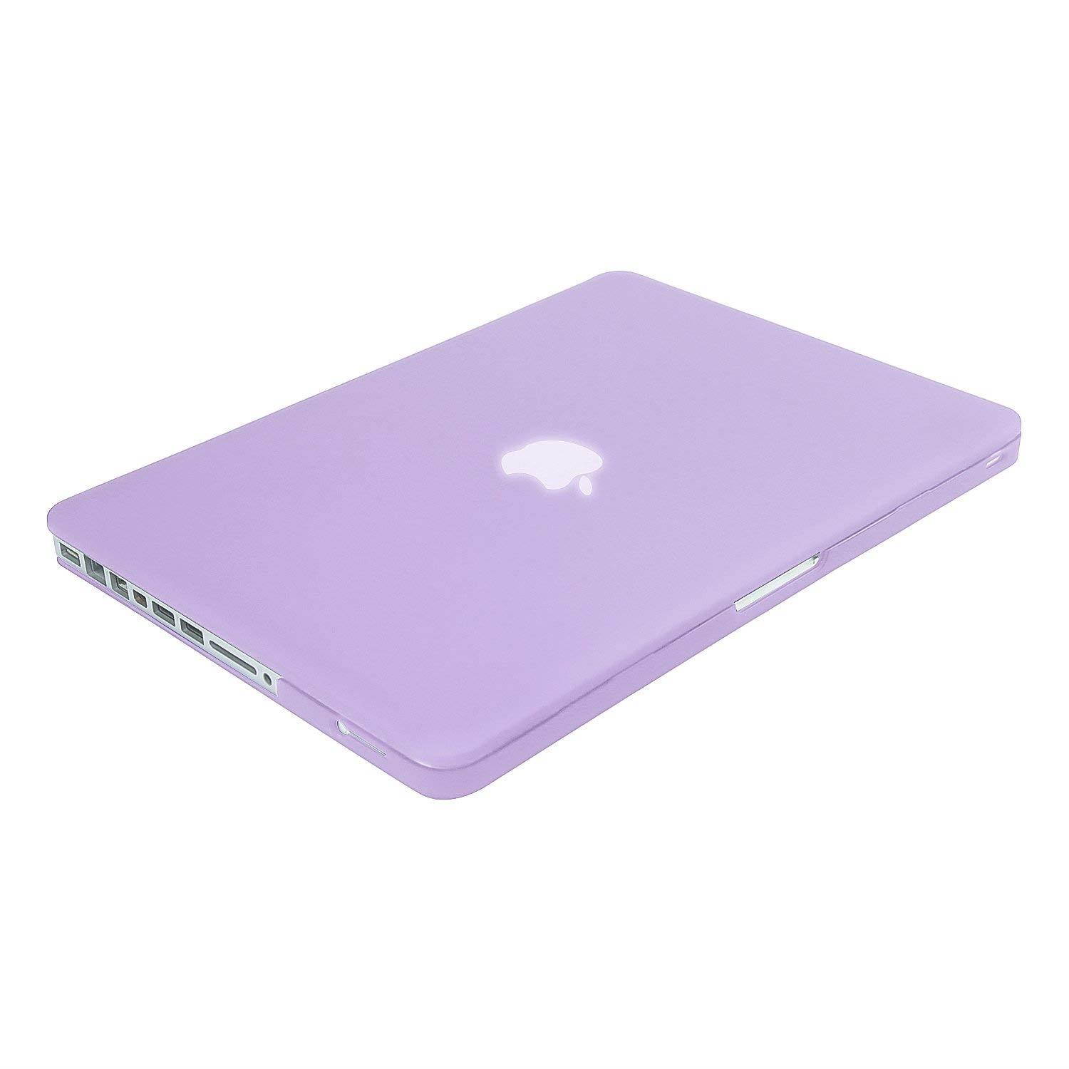 MOSISO Plastic Hard Shell Case & Keyboard Cover & Screen Protector Only Compatible Old MacBook Pro 13 Inch (A1278 CD-ROM), Release Early 2012/2011/2010/2009/2008, Light Purple