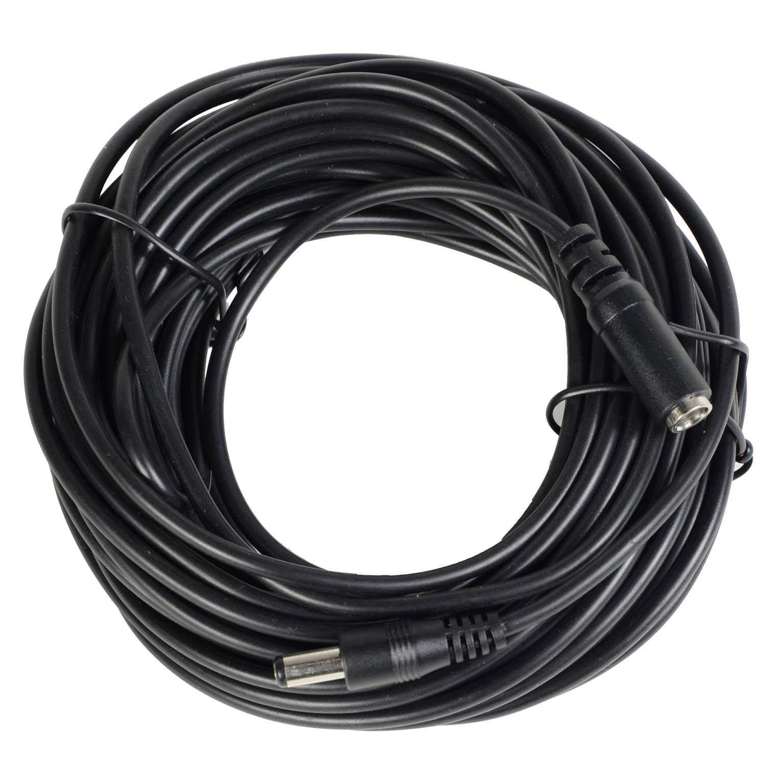 VideoSecu 33ft 12V DC Power Adapter Cable Pigtail Plug Extension Cord 2.1mm x 5.5mm for CCTV Surveillance Camera PC33 W2U