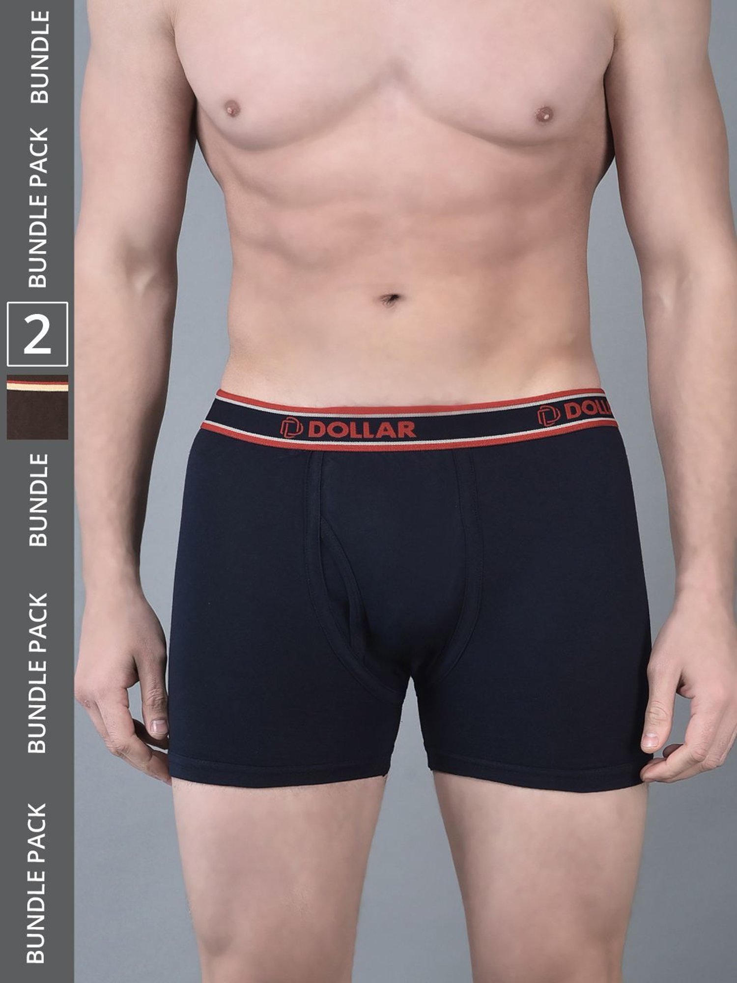 Dollar Bigboss Assorted Cotton Regular Fit Trunks - Pack Of 2