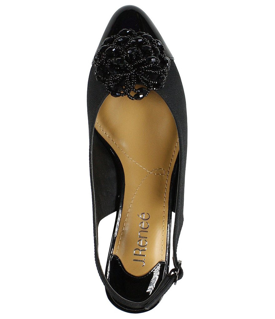 Trotters Kari Pearlized Leather Block-Heel Pumps