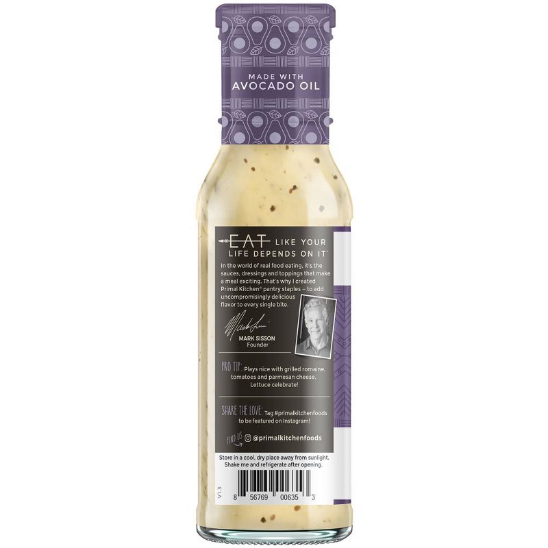 Primal Kitchen Dairy-Free Caesar Dressing with Avocado Oil - 8fl oz