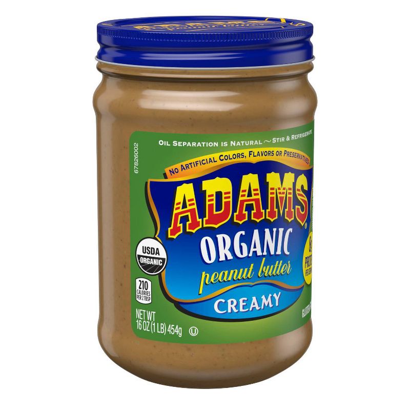 Adams Organic Peanut Butter - 16oz