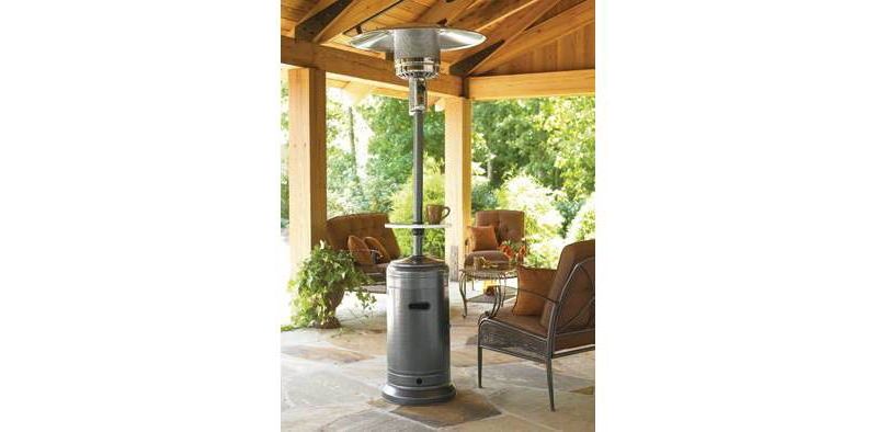 Outdoor Patio Heater Hammered Silver - AZ Patio Heaters