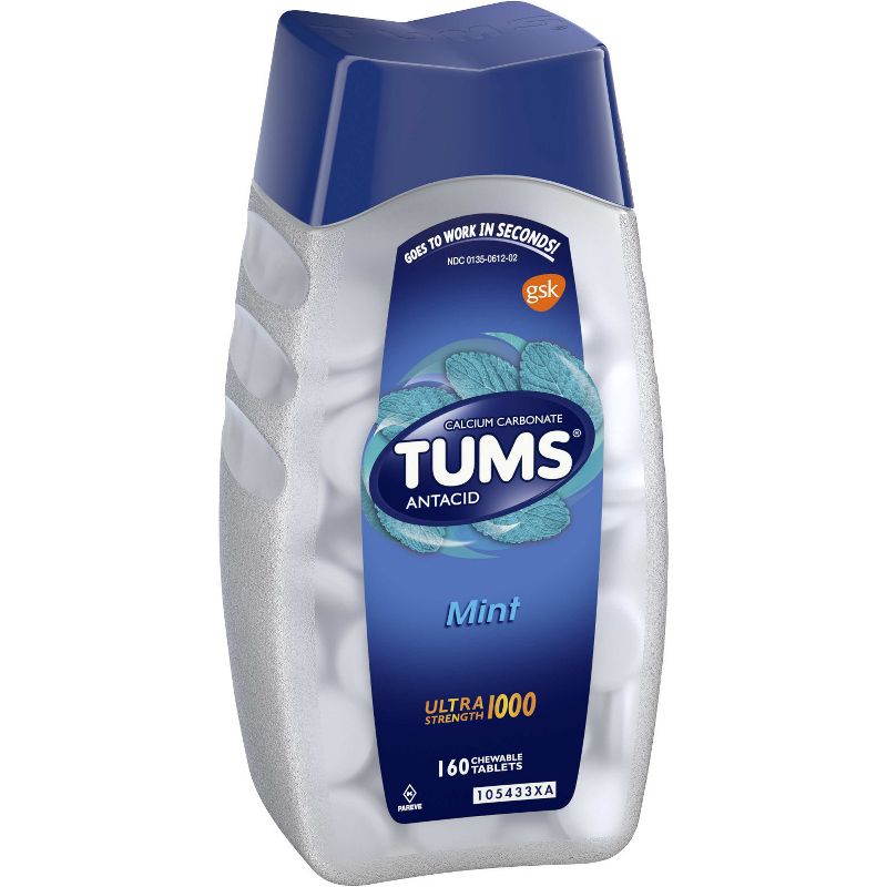 TUMS Ultra Strength Mint Antacid Chewable Tablets 160ct