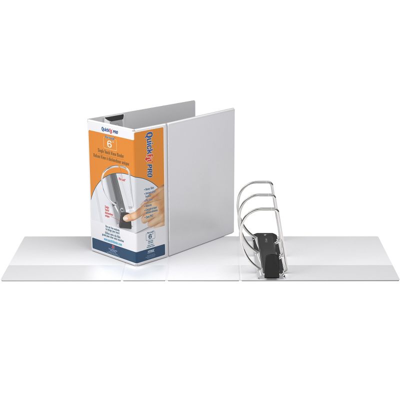 QuickFit PRO Heavy Duty View Binder, 6 White 90080