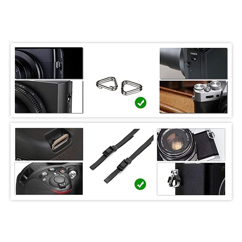 Camera Shoulder Neck Strap Vintage Belt for All DSLR Camera Nikon Canon Sony Pentax Classic White and Black Weave Upgraded Version