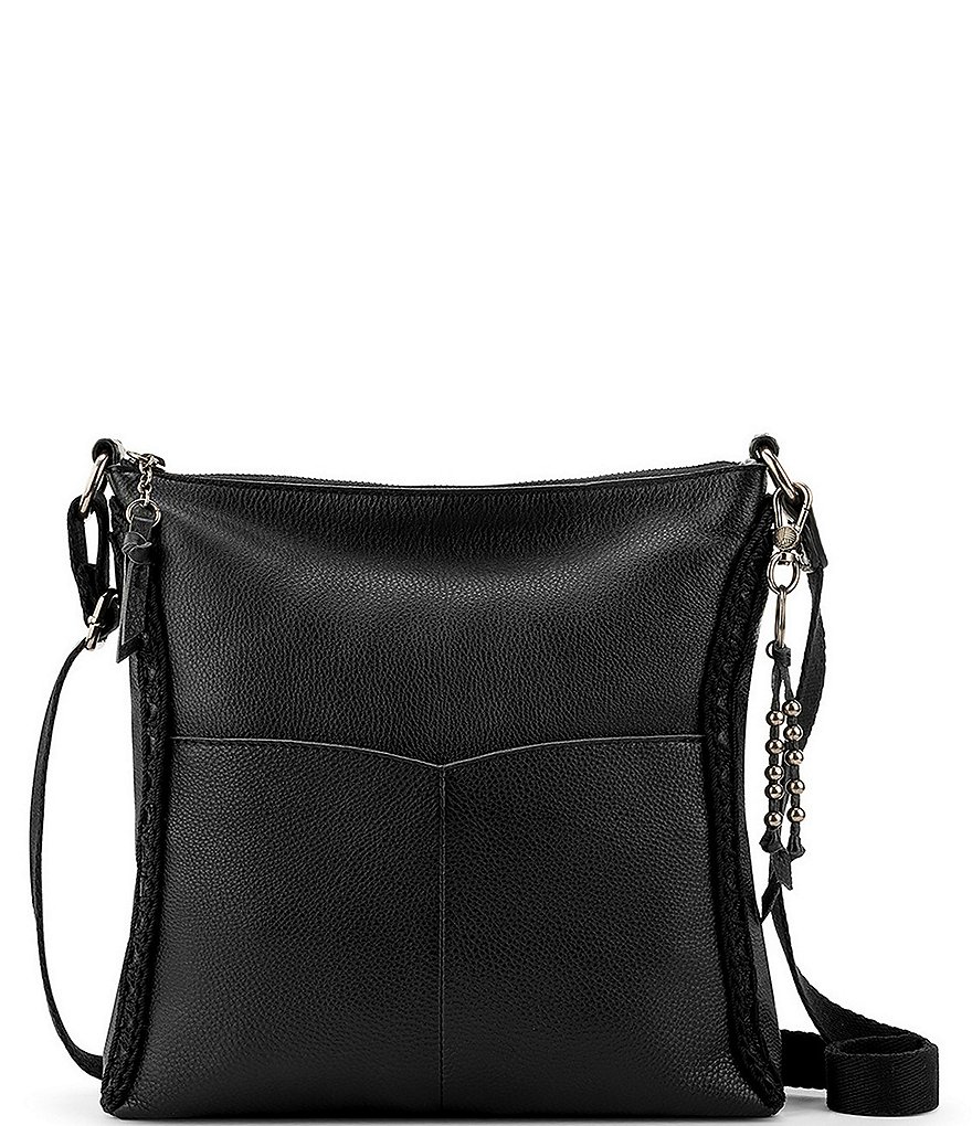 The Sak Lucia Leather Hand-Crochet Crossbody Bag