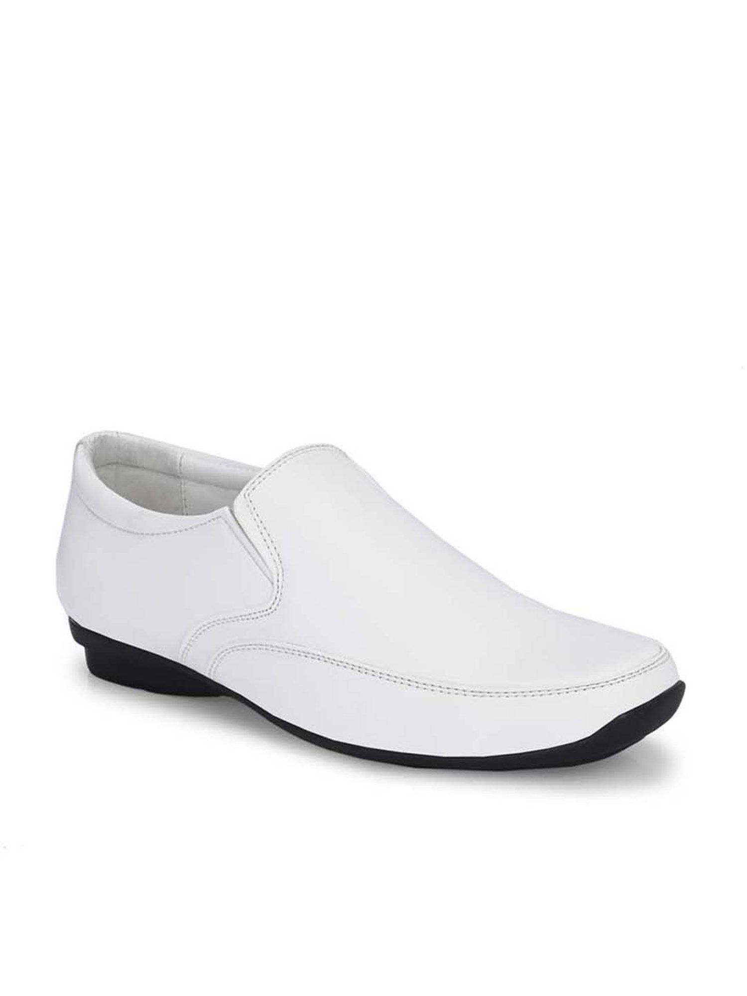 Eego Italy Men's White Formal Loafers