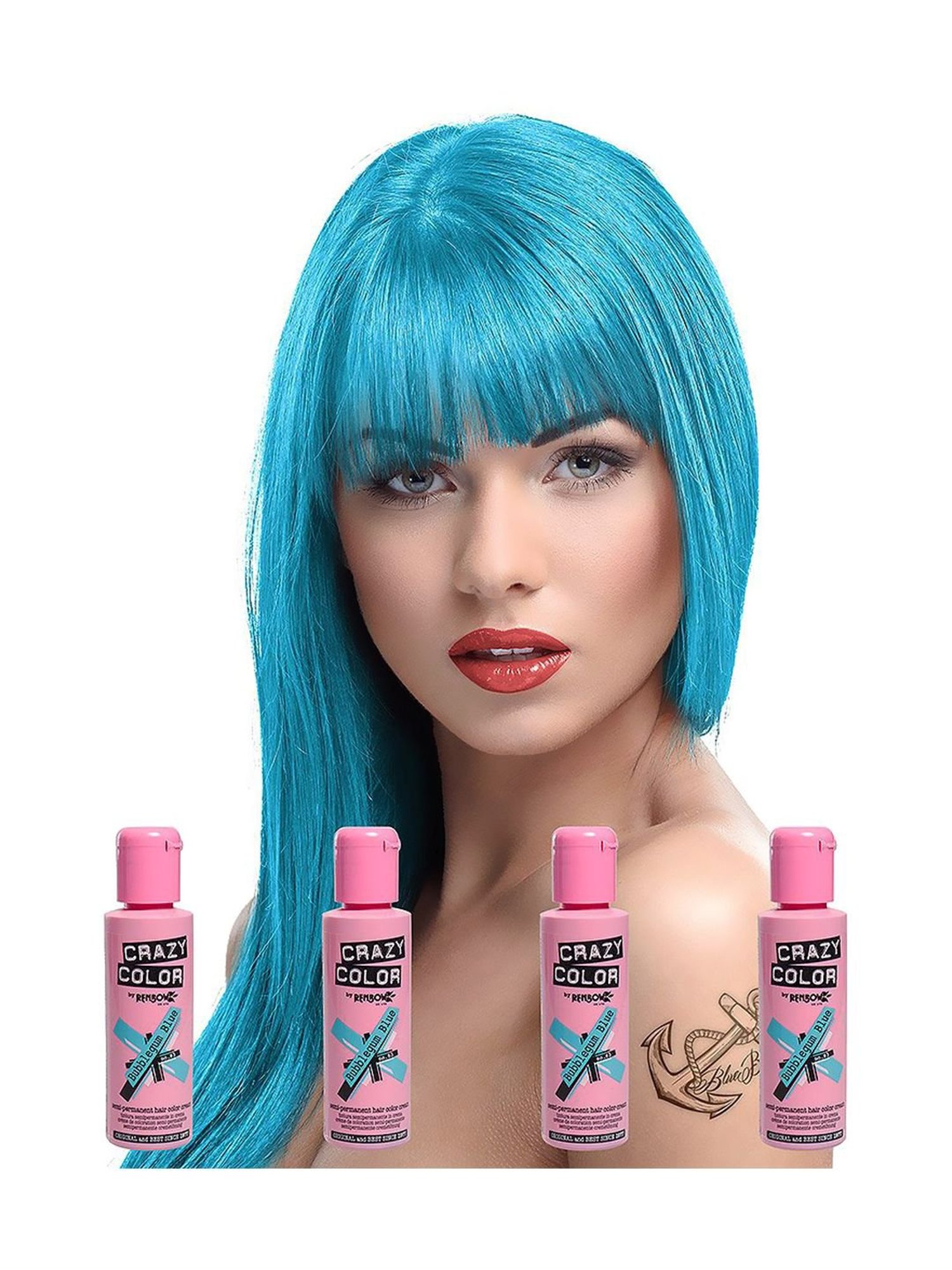 Crazy Color Bubblegum Blue-63 - 100 ml
