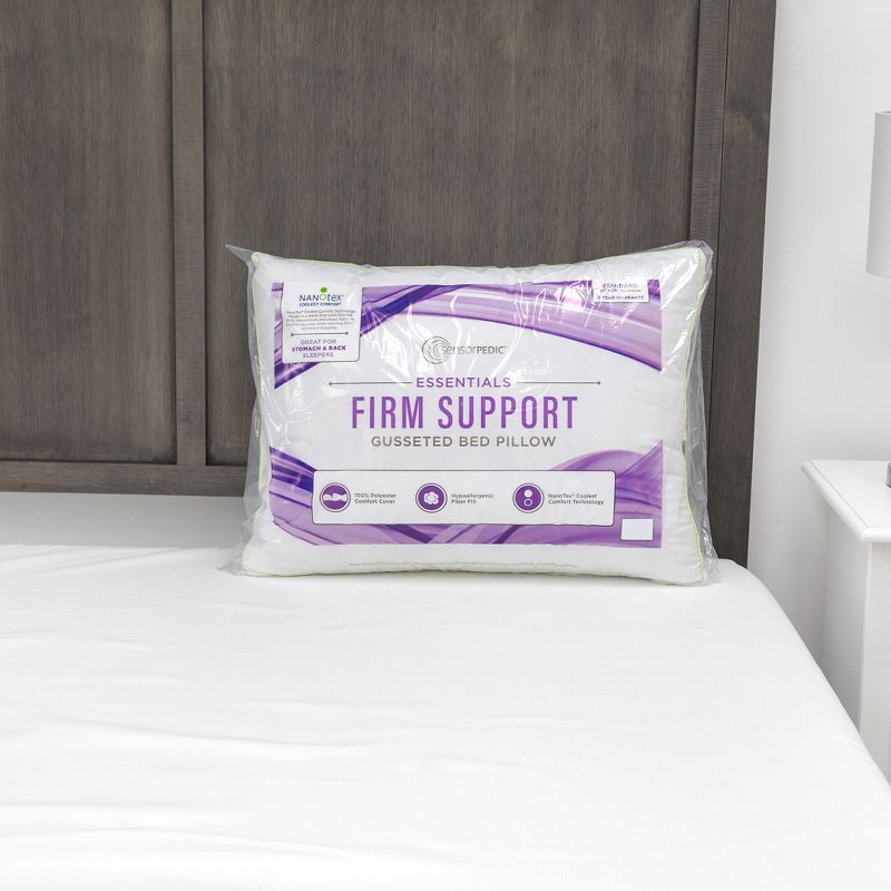 Downlite Soft White Goose Down Hypoallergenic Pillow &ndash; Perfect for Stomach Sleepers Standard