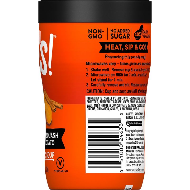 Campbell's Well Yes! Butternut Squash & Sweet Potato Sipping Soup - 11.2oz