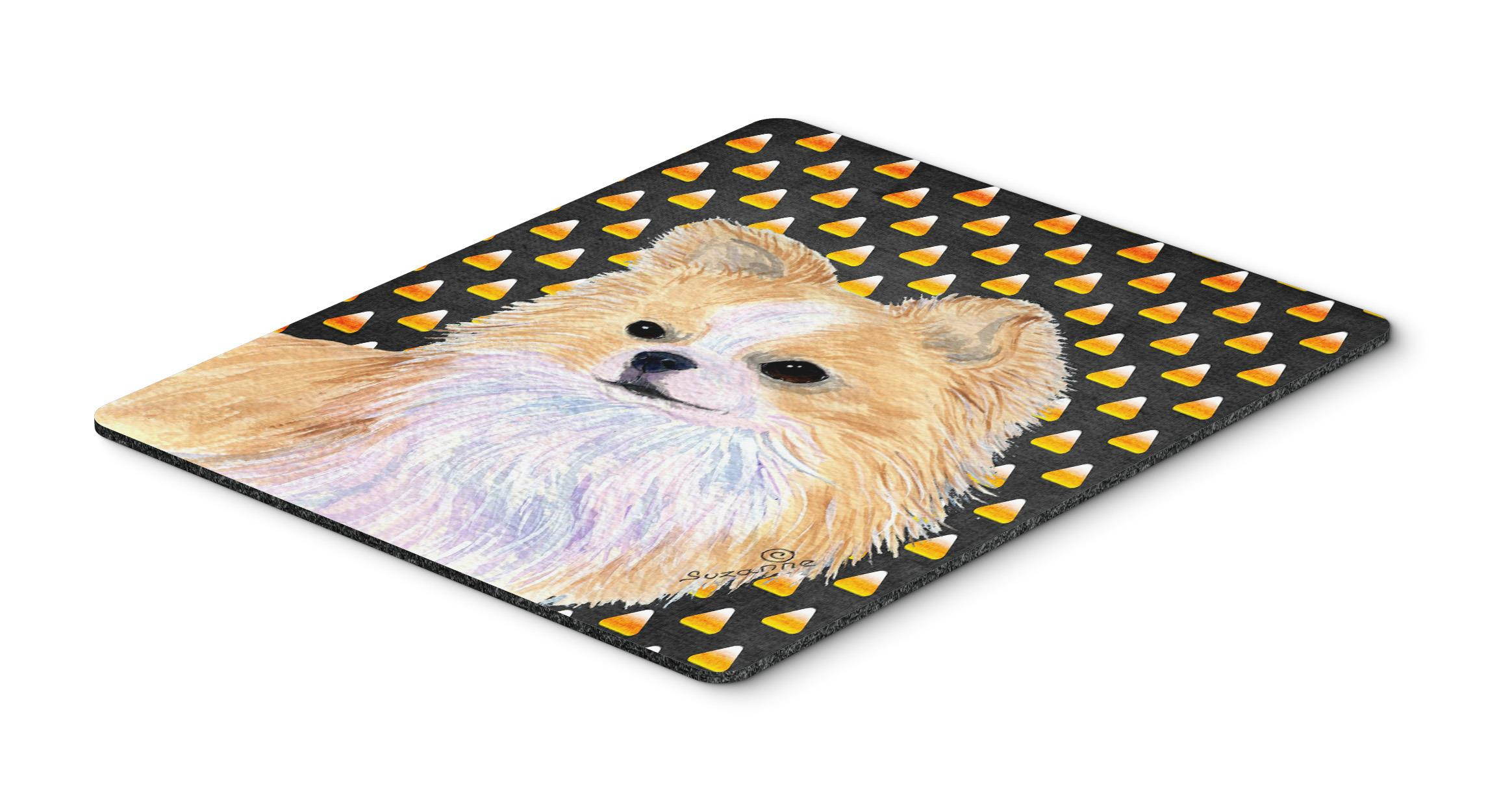 Chihuahua Candy Corn Halloween Portrait Mouse Pad, Hot Pad or Trivet