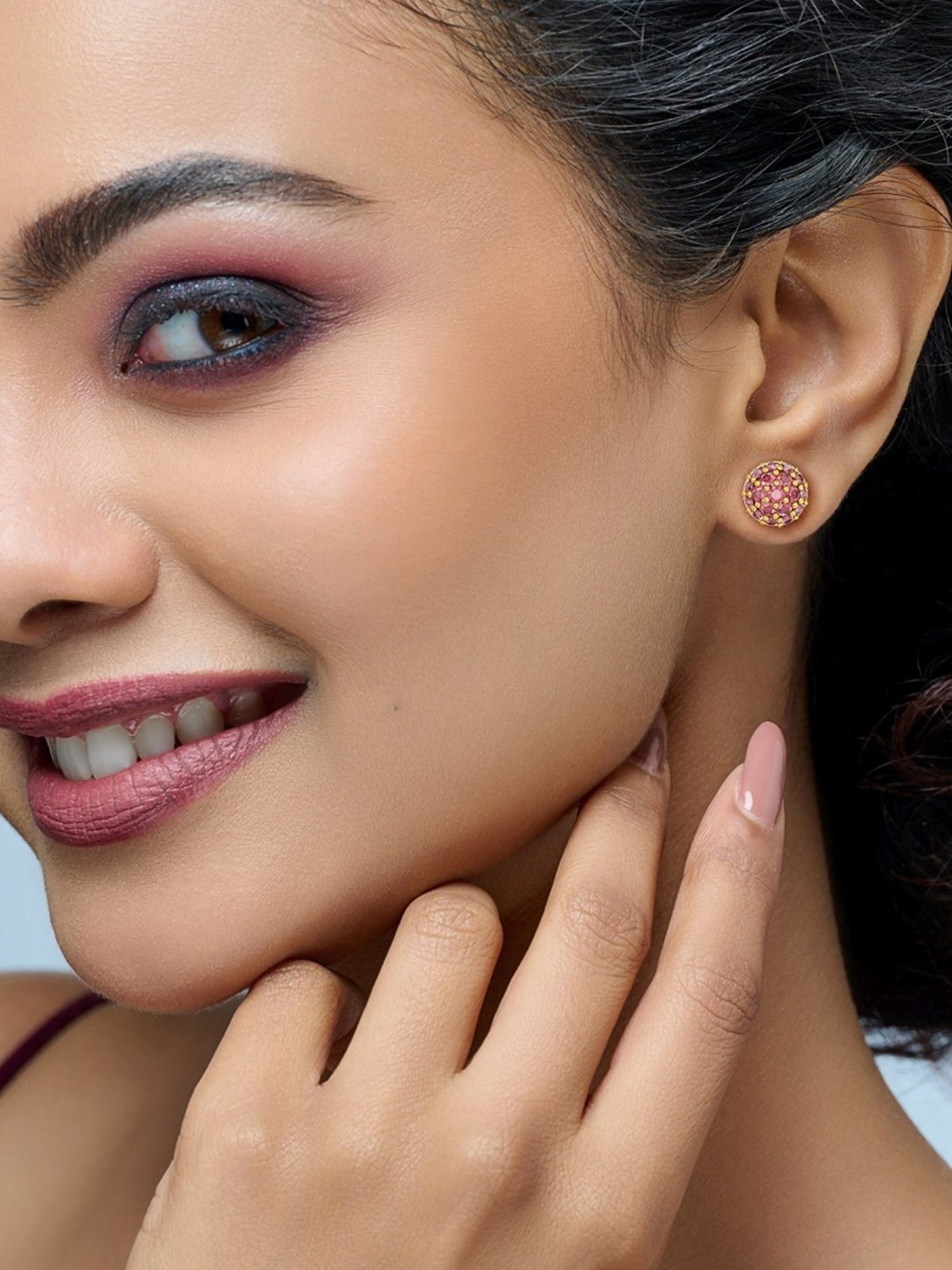 Joyalukkas 22k Gold Luster Stud Earrings for Women