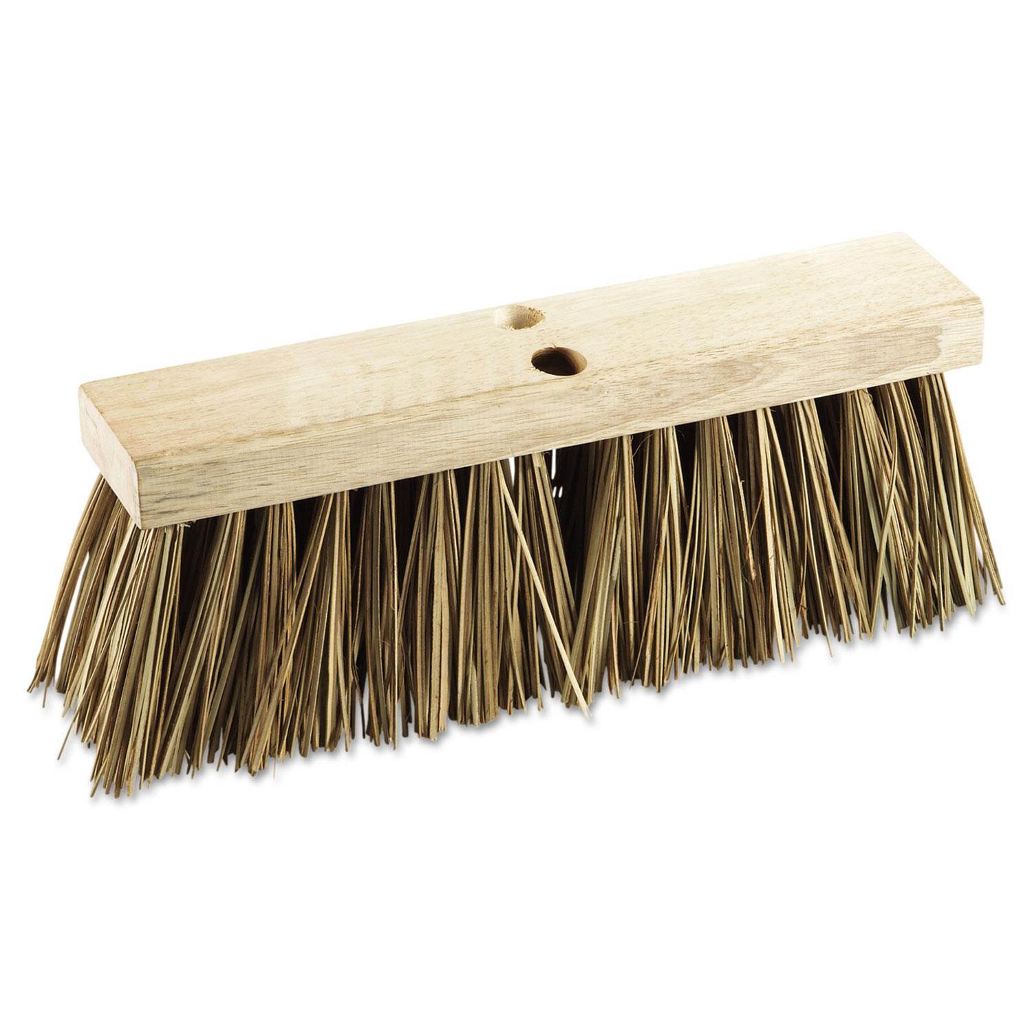 Boardwalk Street Broom Head 16" Wide Palmyra Bristles 71160