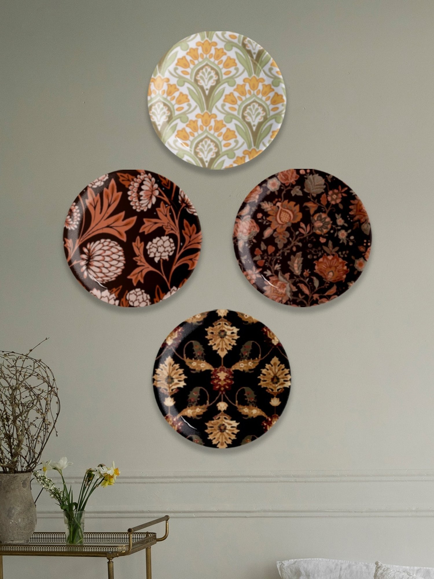 Nestroots Contemporary Heritage Multicolor Porcelain Wall Plate