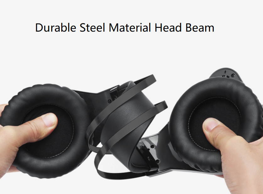 CORN N1 USB Wired Colorful Backlit LED Light  Deep Bass Gaming Headset Built-in MIC Support PC and Laptop-Black