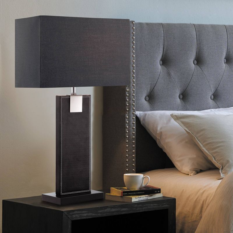 Lite Source Remigio 1 Light Table Lamp  - Black/Polished Steel