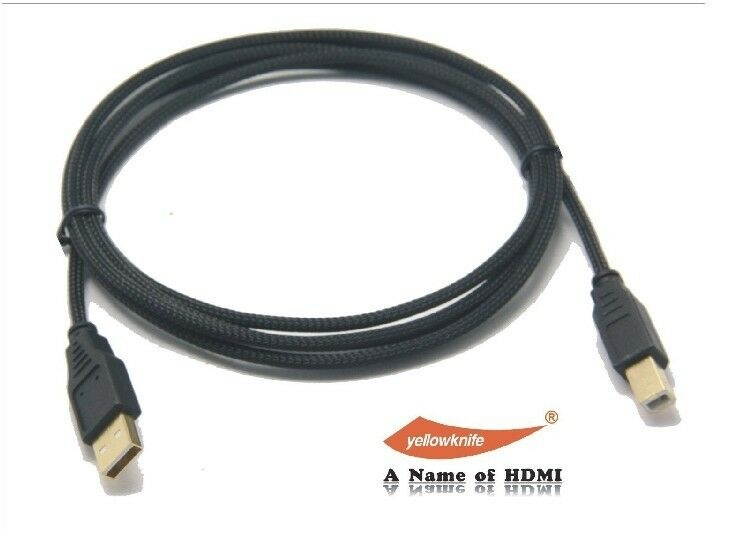 2.0 USB A Male to B Male Printer Cable (6 Feet) - High-Speed with Gold-Plated