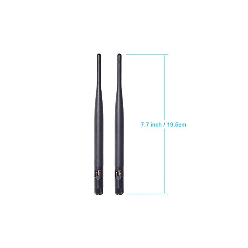 Dual Band WiFi 24GHz 5GHz 58GHz 6dBi RPSMA Male Antenna 15cm 6 inch UFL IPX IPEX to RPSMA Female Pigtail Cable 2Pack for Wireless Mini PCI Express PCIE Network Card WiFi Adapter Router