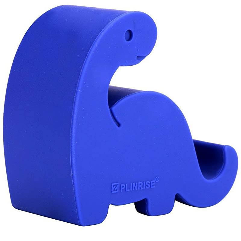 Animal Desk Phone Stand, Update Dinosaur Silicone Office Phone Holder, Creative Phone Tablet Stand Mounts, Size:1.3" X 3.1" X 2.8"(Navy Blue)