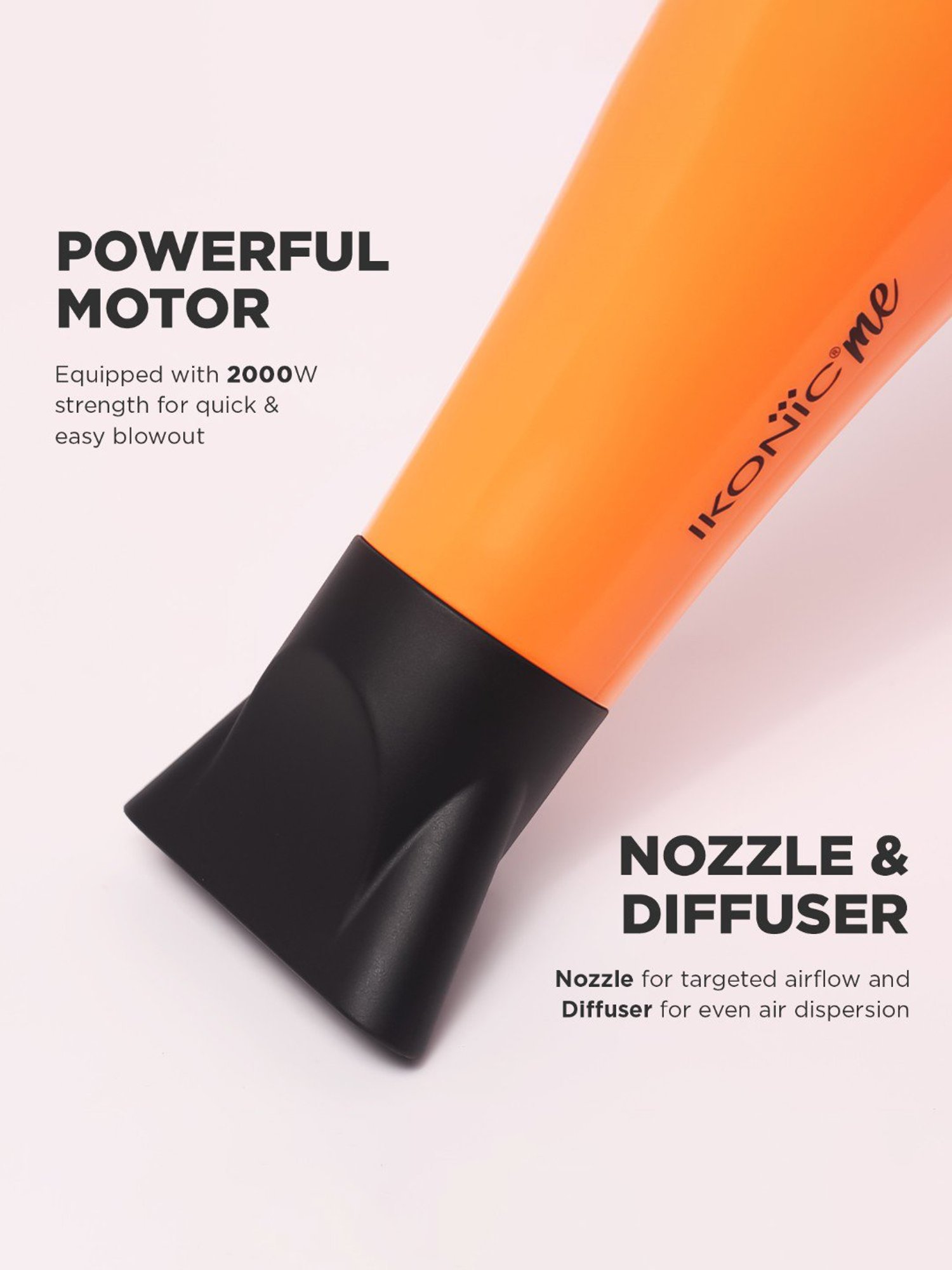 Ikonic Me Ultra Light 2000 Hair Dryer - Orange
