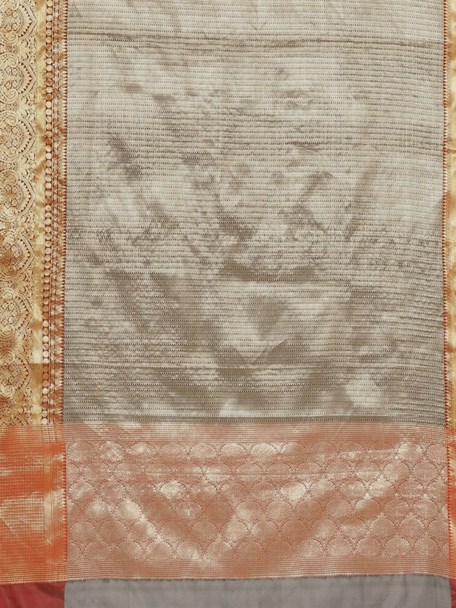 Banarasi Silk Works Black & Red Woven Saree With Unstitched Blouse