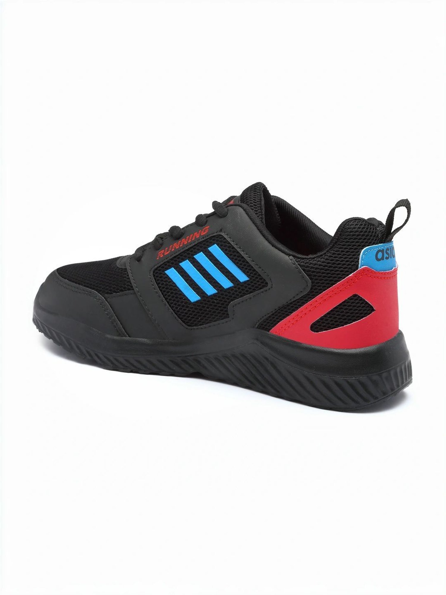 Asian Kids Core Black Running Shoes