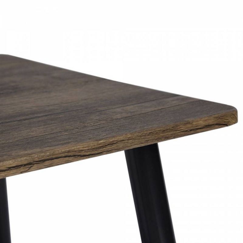 Morgan Industrial Weathered Wood and Metal End Table Brown - AC Pacific